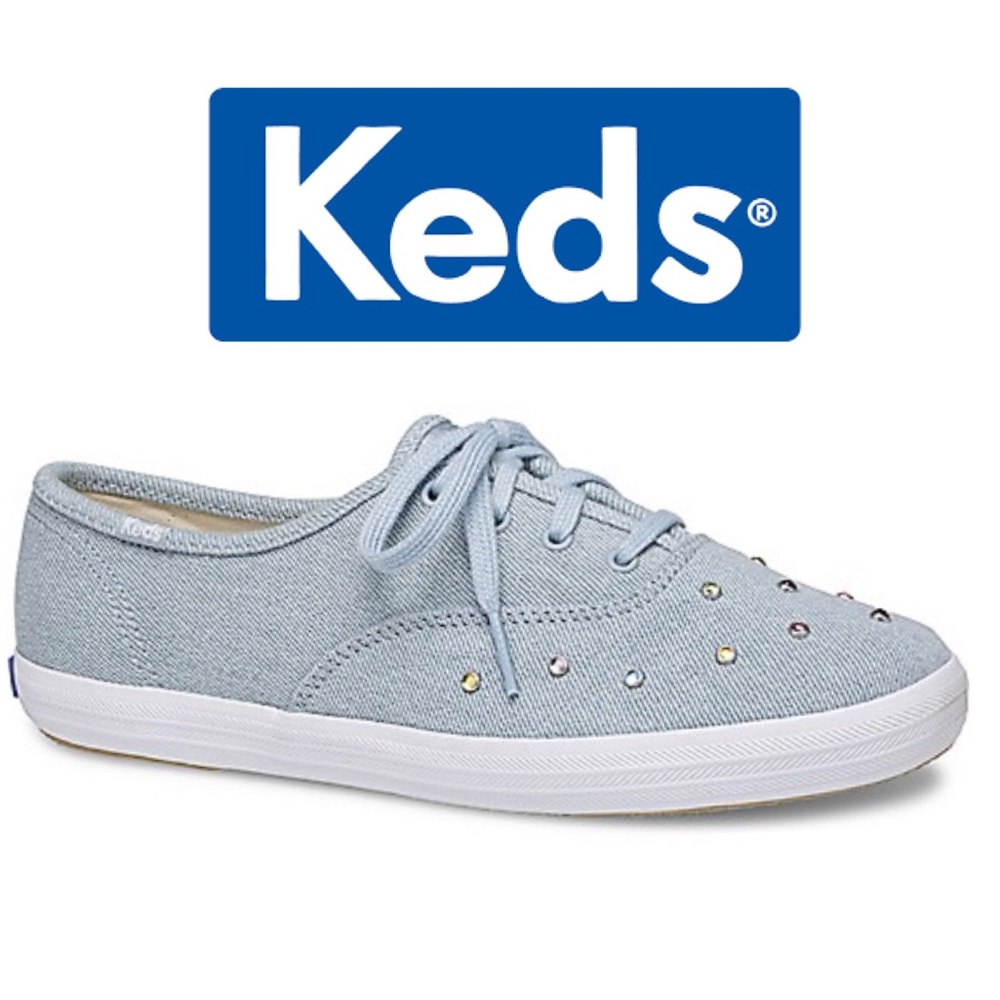 New Keds Champion Starlight Denim Stud Sneakers